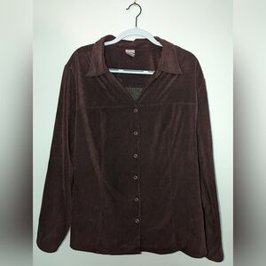 💎 XL/28 'Stretch' Brown Button Down